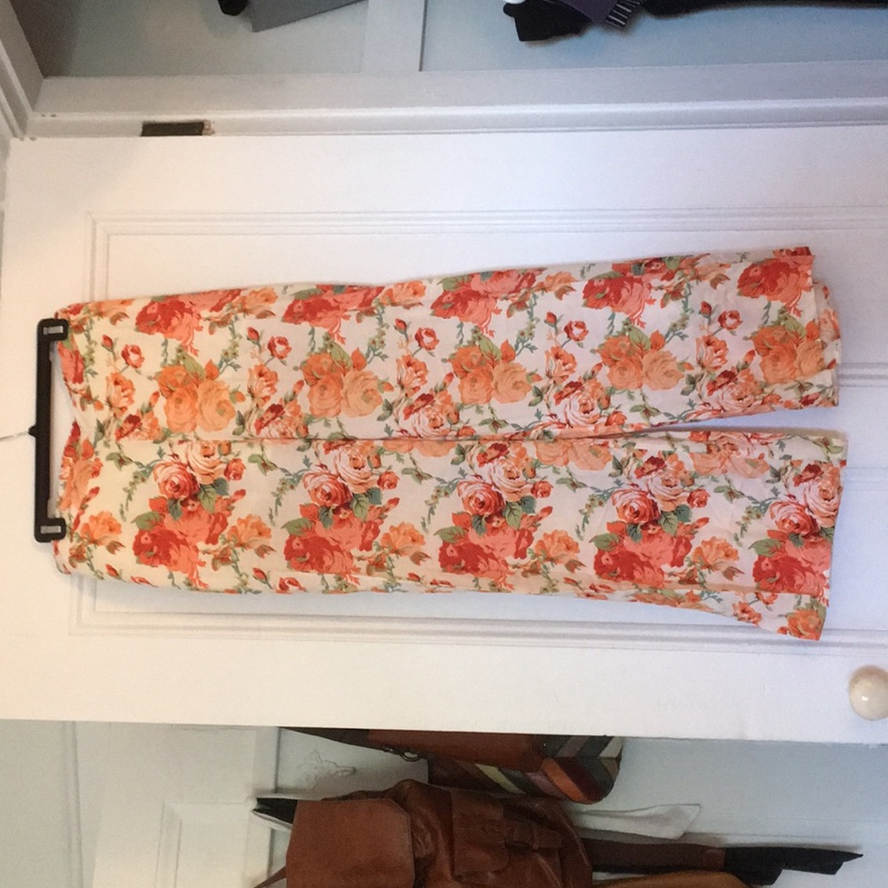 Floral summer pants